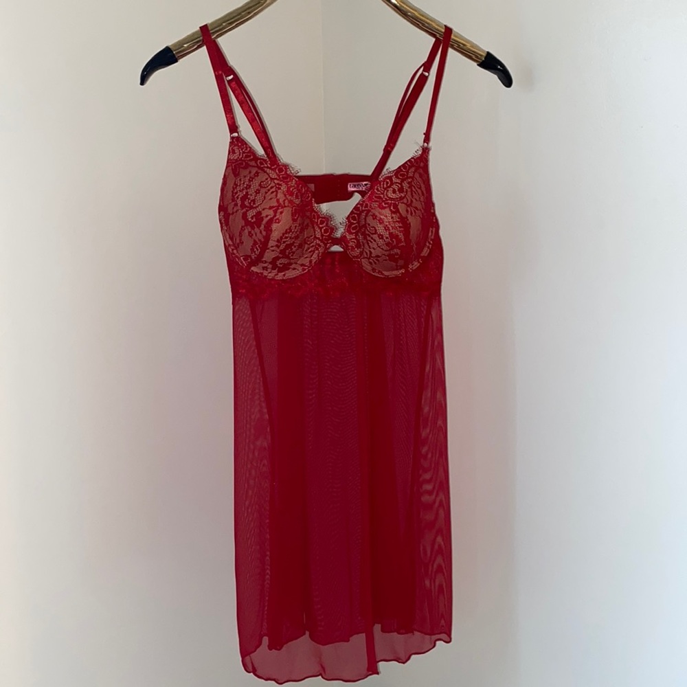 Red Underwire Slip
